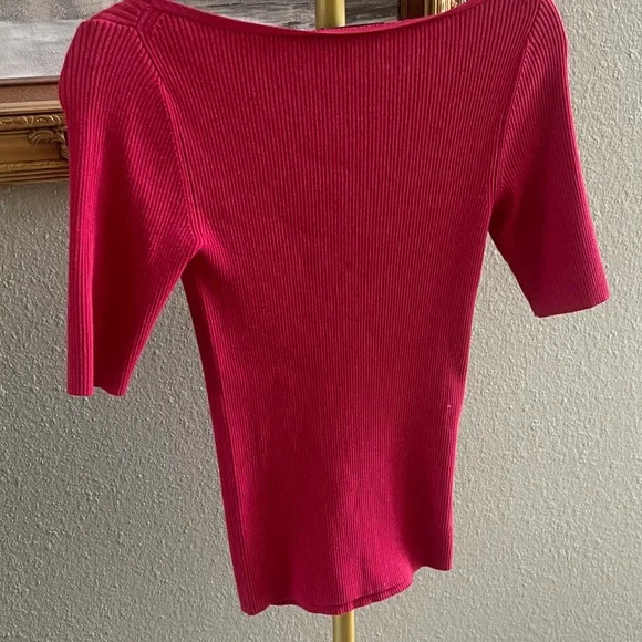 Ann Taylor Off-the-Shoulder Sweater in Pink - Picture 6 of 6